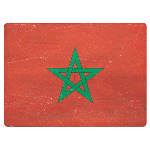 Morocco Flag Distressed Surface Laptop 3 13.5in Skin